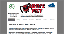 Desktop Screenshot of keithspest.com